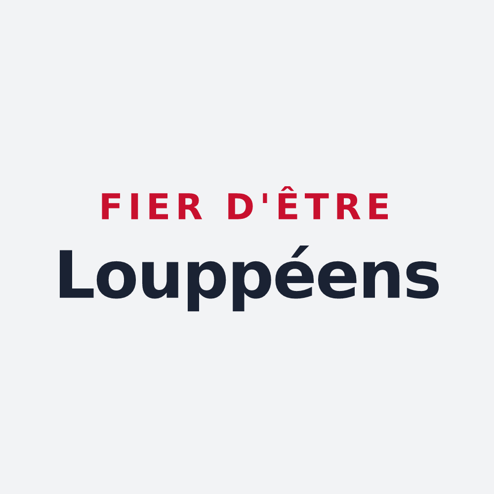 Poster « Fier d'être Louppéens » — design pour Louppy-le-Château