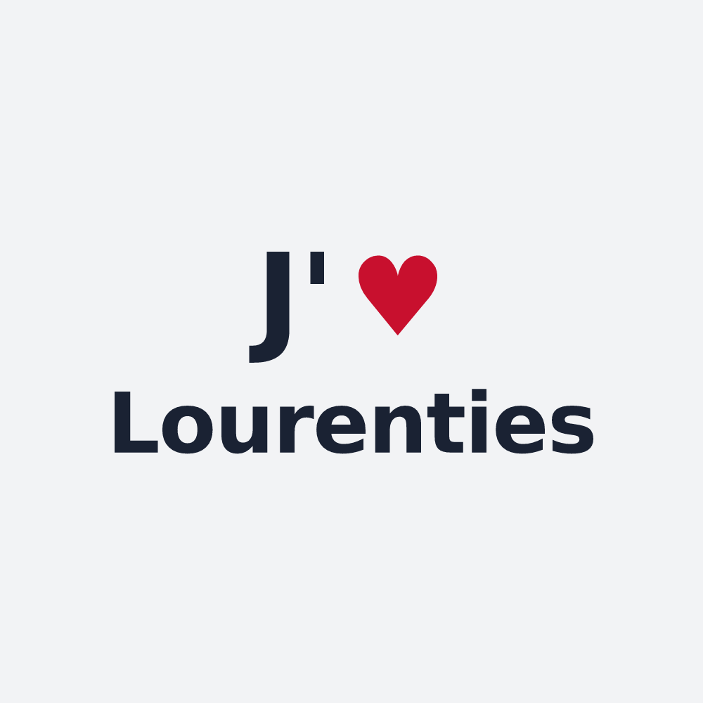 Poster personnalisé Lourenties — design J'aime Lourenties