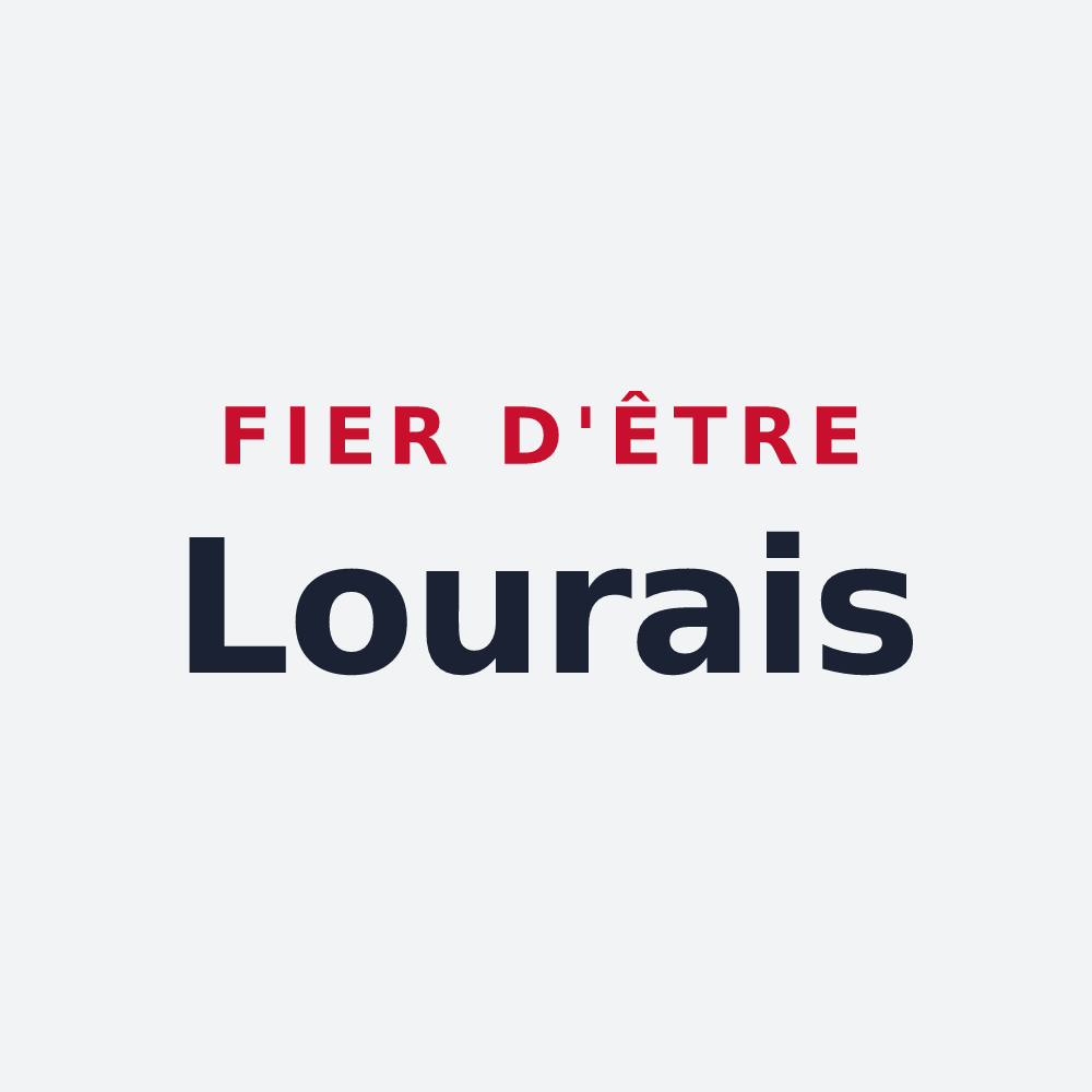 Poster « Fier d'être Lourais » — design pour Loures-Barousse