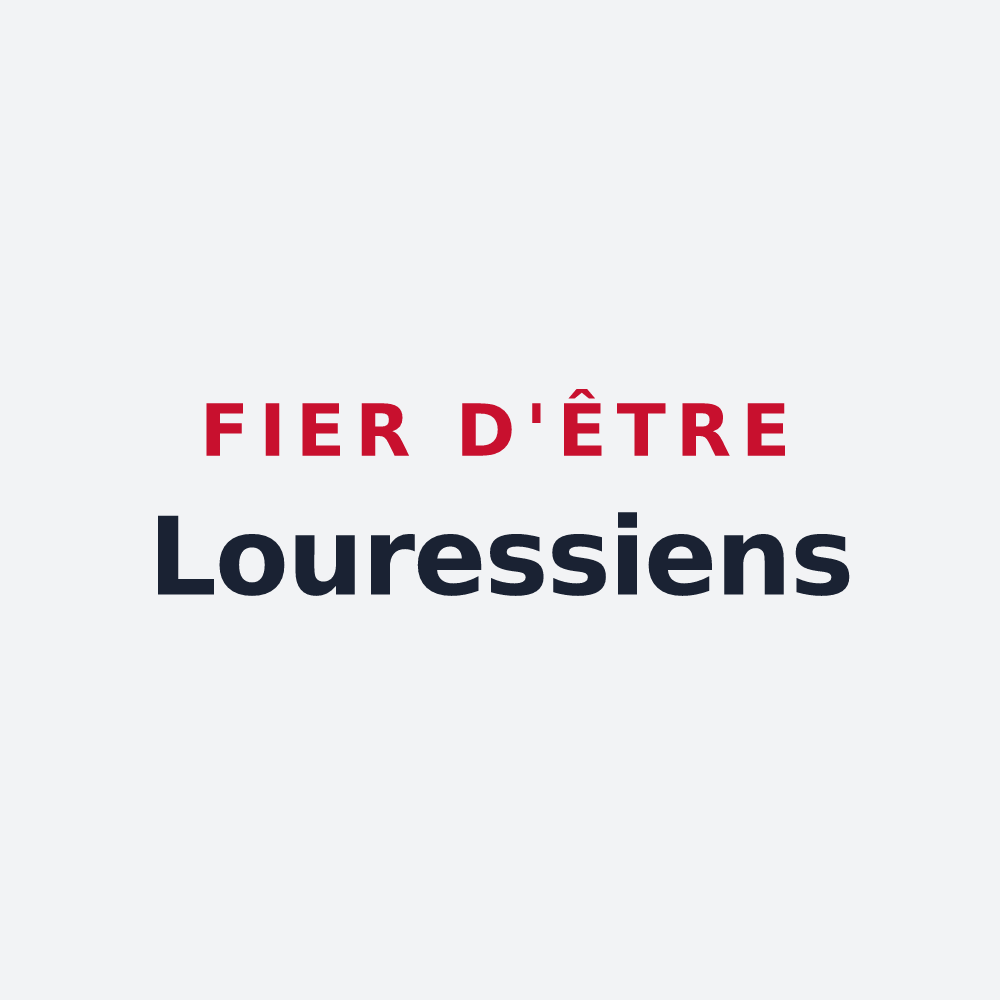 Poster « Fier d'être Louressiens » — design pour Louresse-Rochemenier