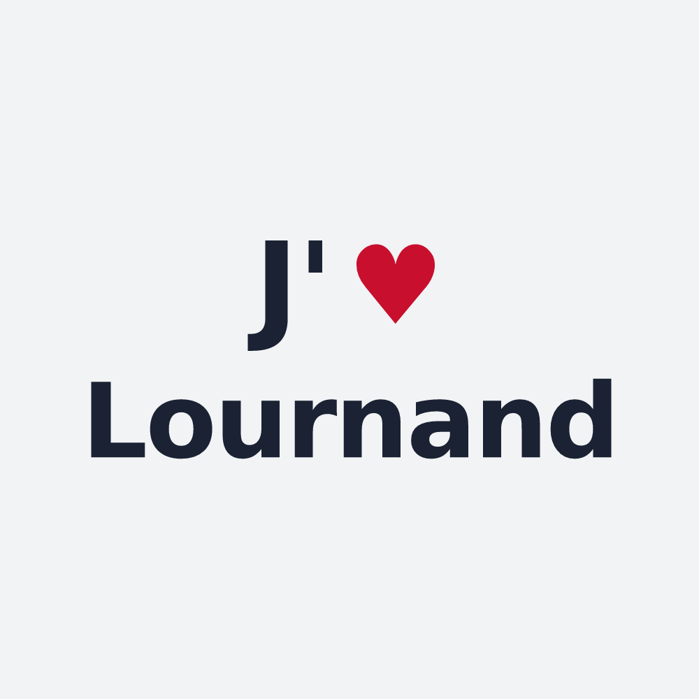 Poster personnalisé Lournand — design J'aime Lournand
