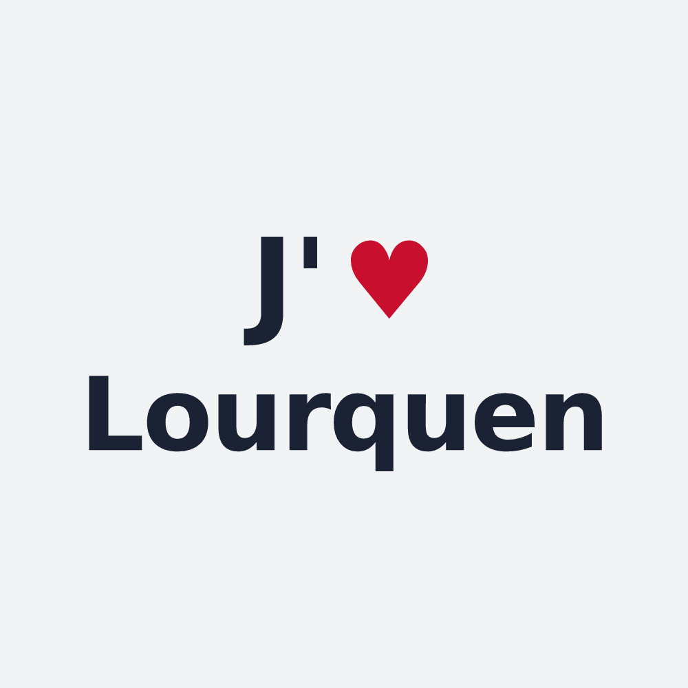 Poster personnalisé Lourquen — design J'aime Lourquen