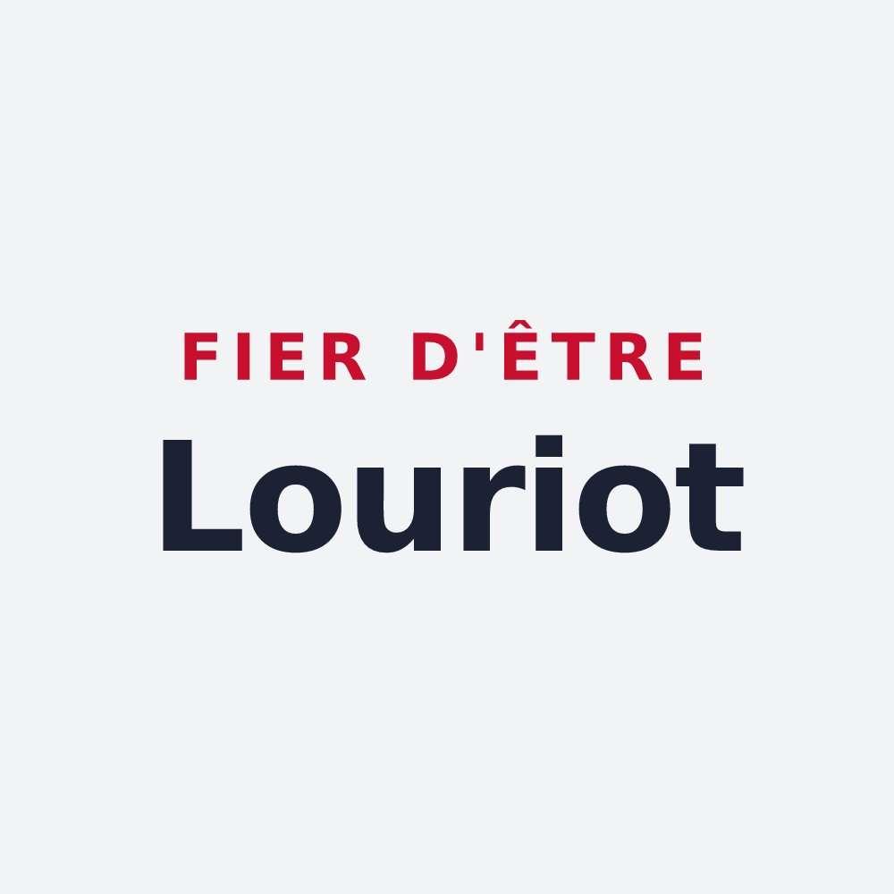 Poster « Fier d'être Louriot » — design pour Loury