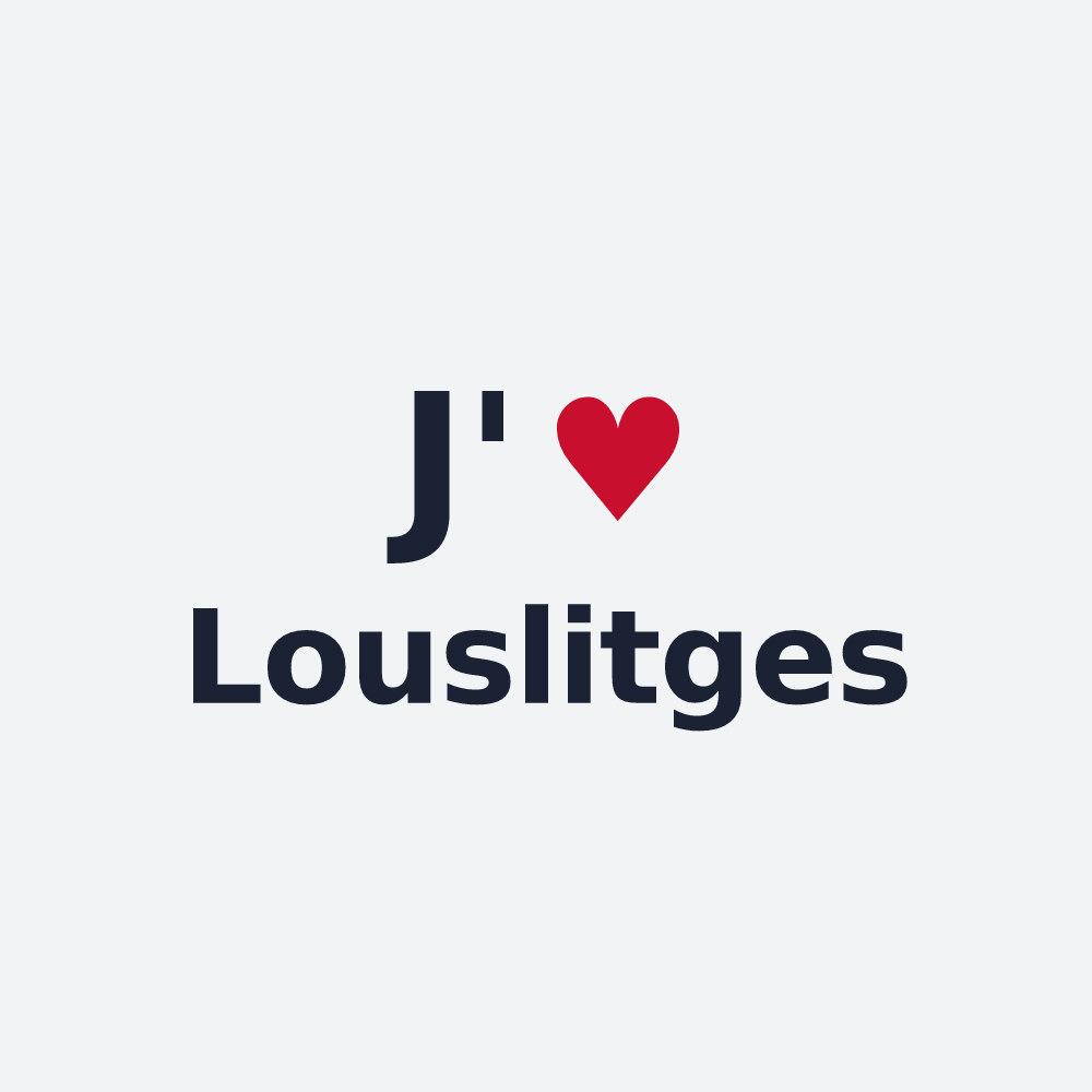 Poster personnalisé Louslitges — design J'aime Louslitges