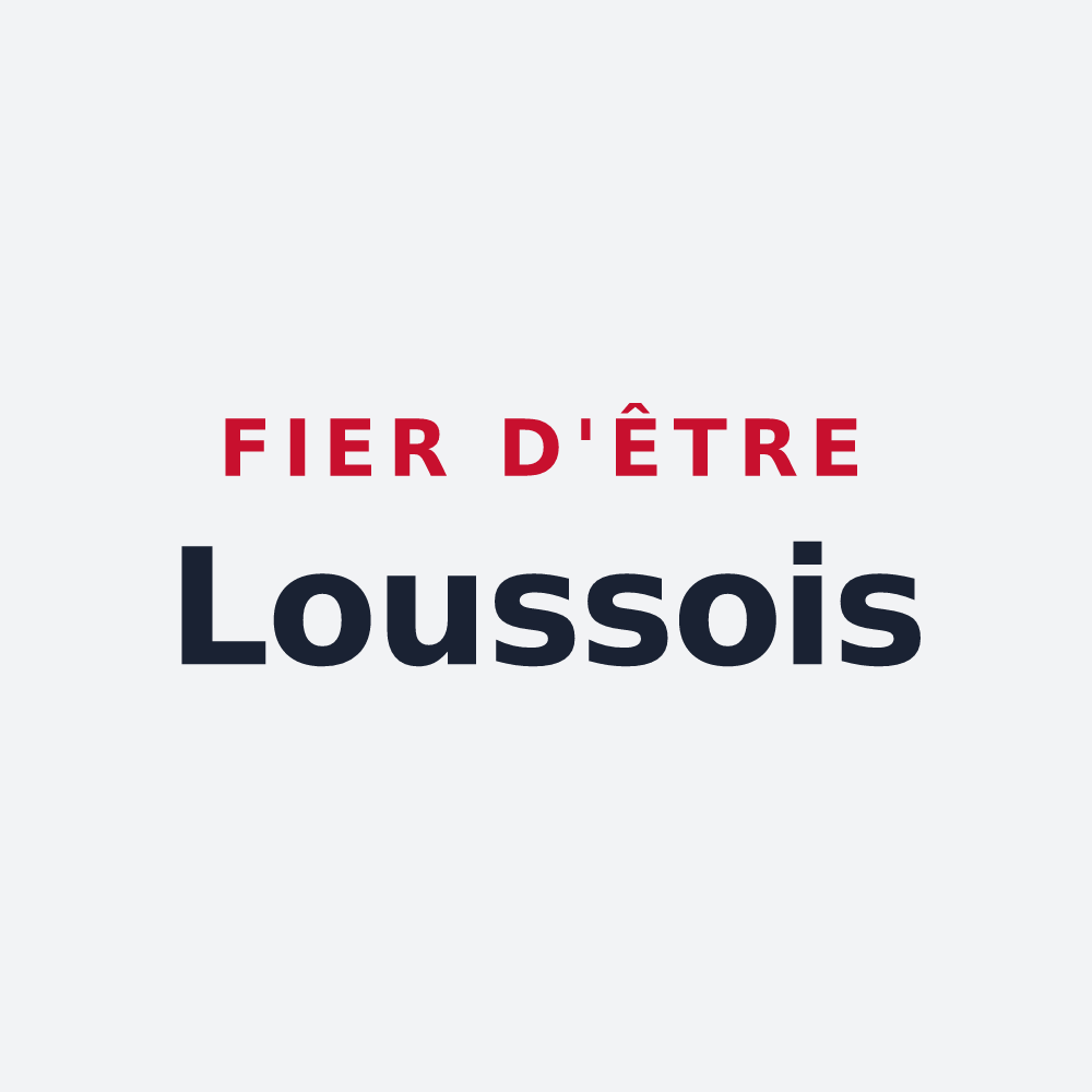Poster « Fier d'être Loussois » — design pour Loussous-Débat