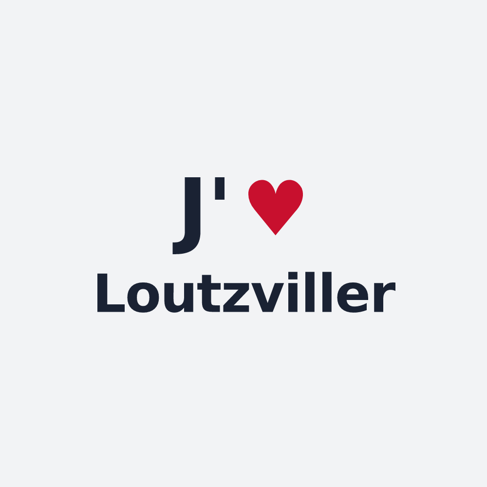 Poster personnalisé Loutzviller — design J'aime Loutzviller