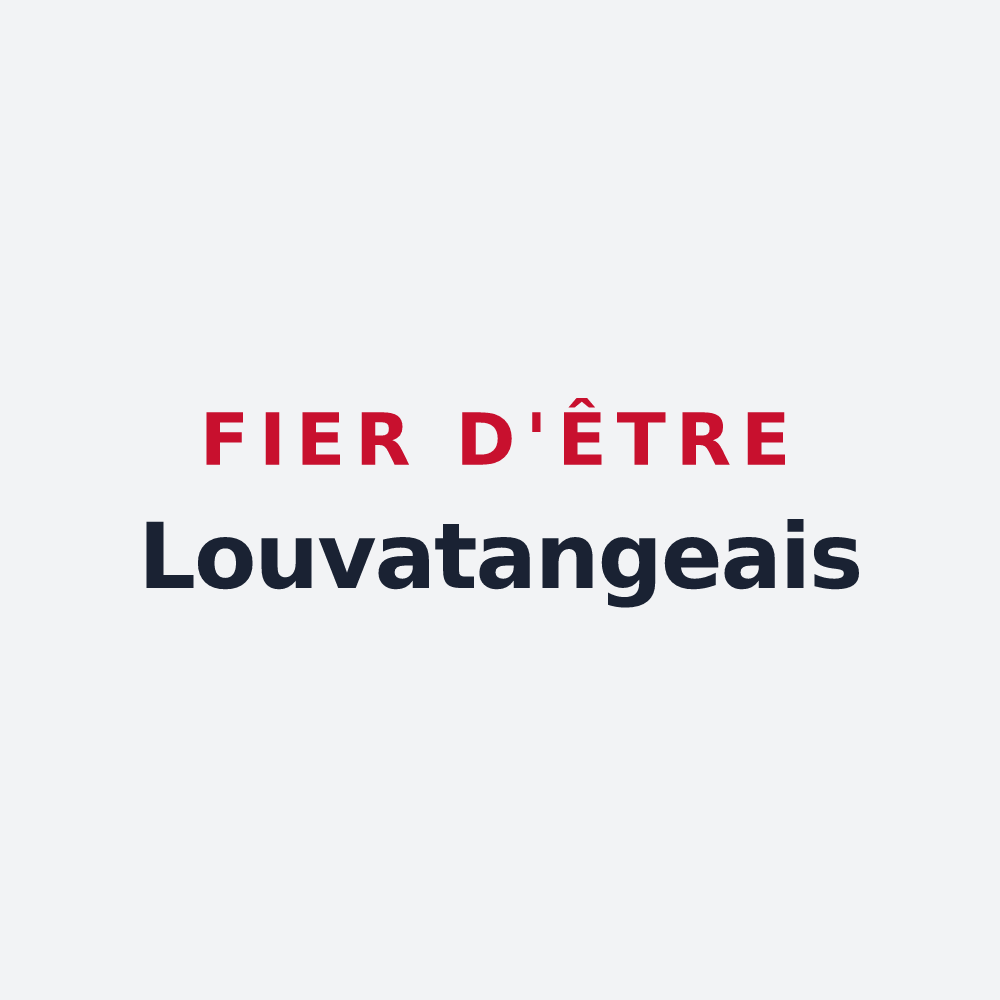 Poster « Fier d'être Louvatangeais » — design pour Louvatange