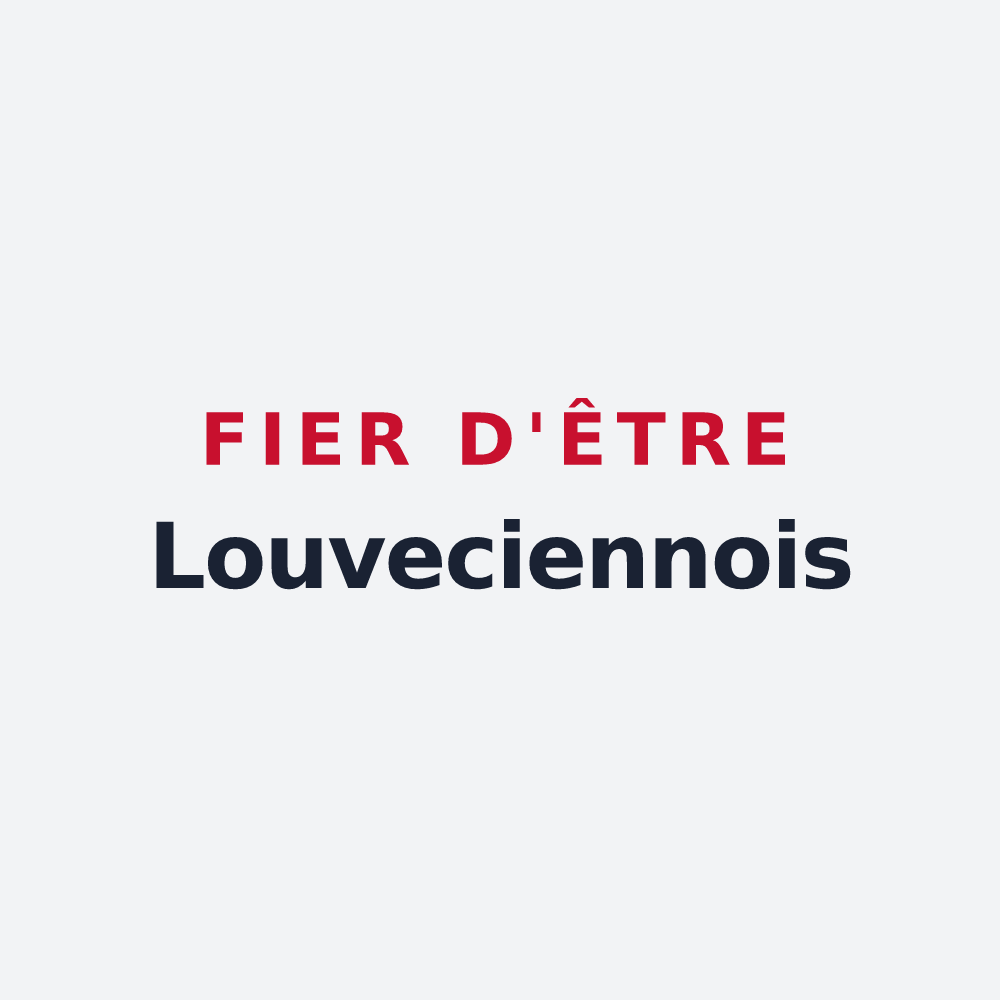 Poster « Fier d'être Louveciennois » — design pour Louveciennes