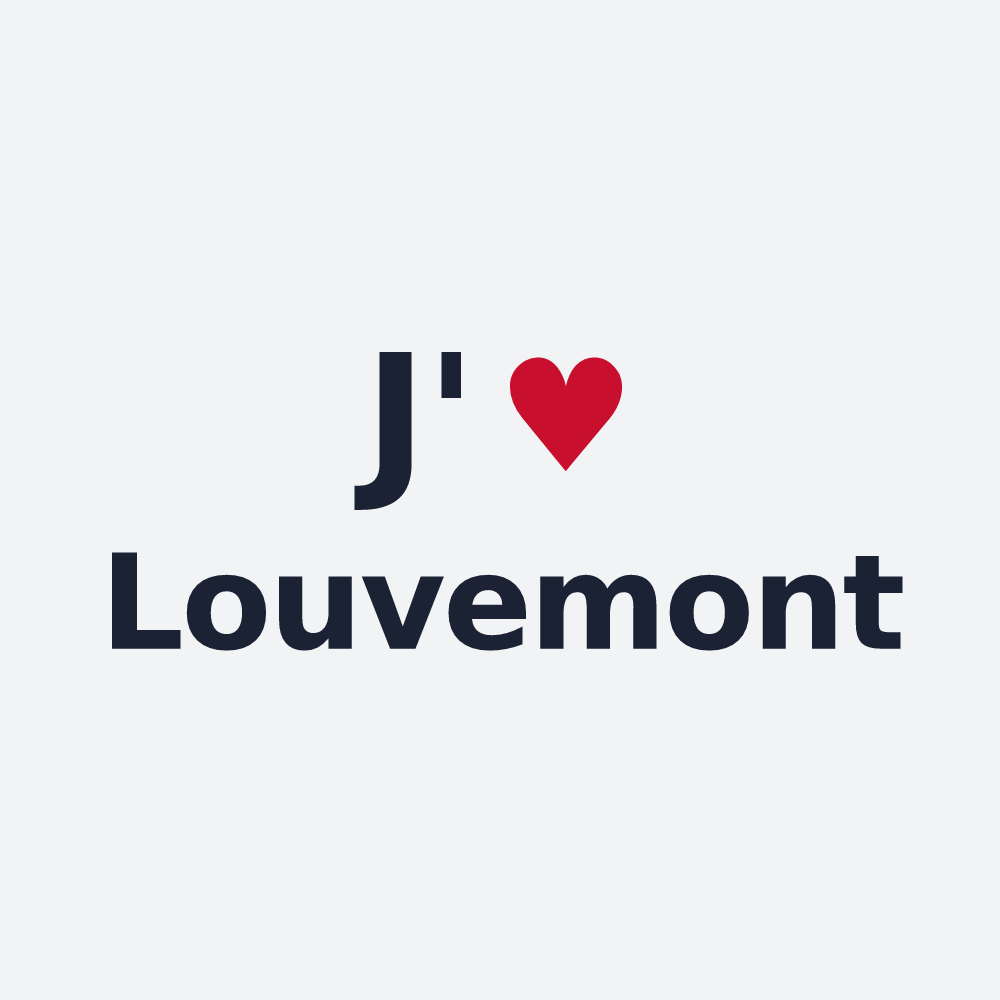 Poster personnalisé Louvemont — design J'aime Louvemont