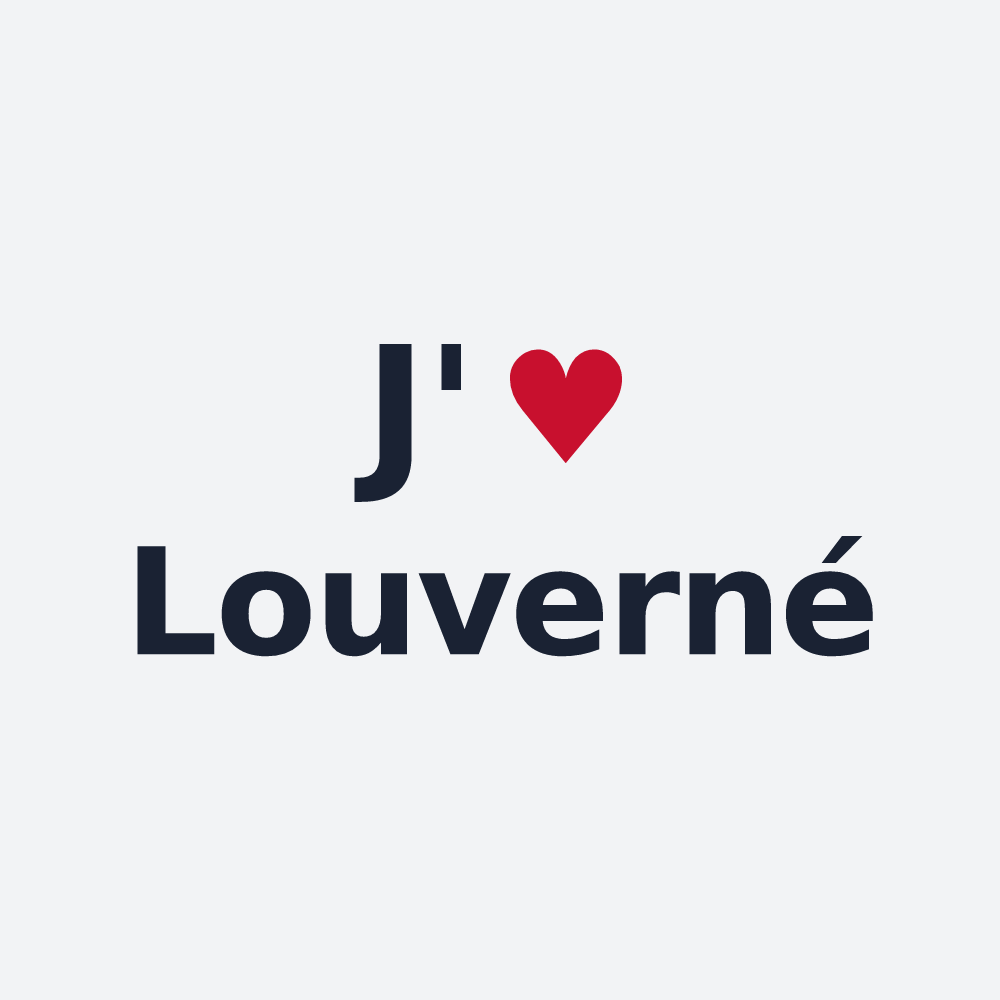 Poster personnalisé Louverné — design J'aime Louverné