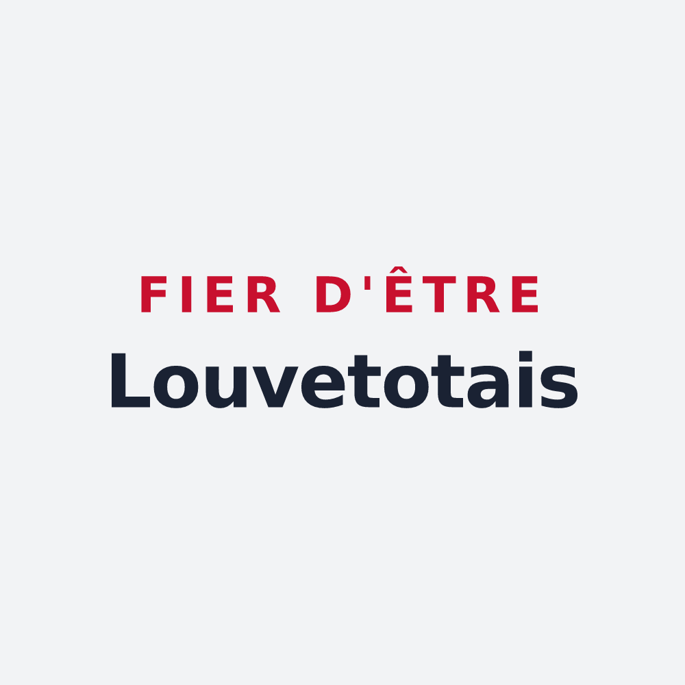 Poster « Fier d'être Louvetotais » — design pour Louvetot