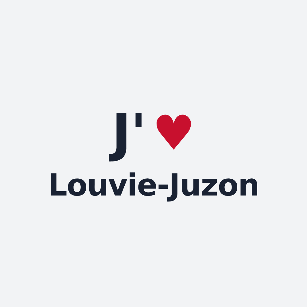Poster personnalisé Louvie-Juzon — design J'aime Louvie-Juzon