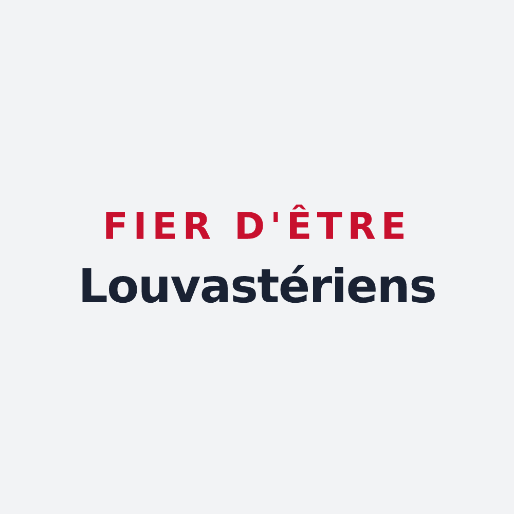 Poster « Fier d'être Louvastériens » — design pour Louvières-en-Auge
