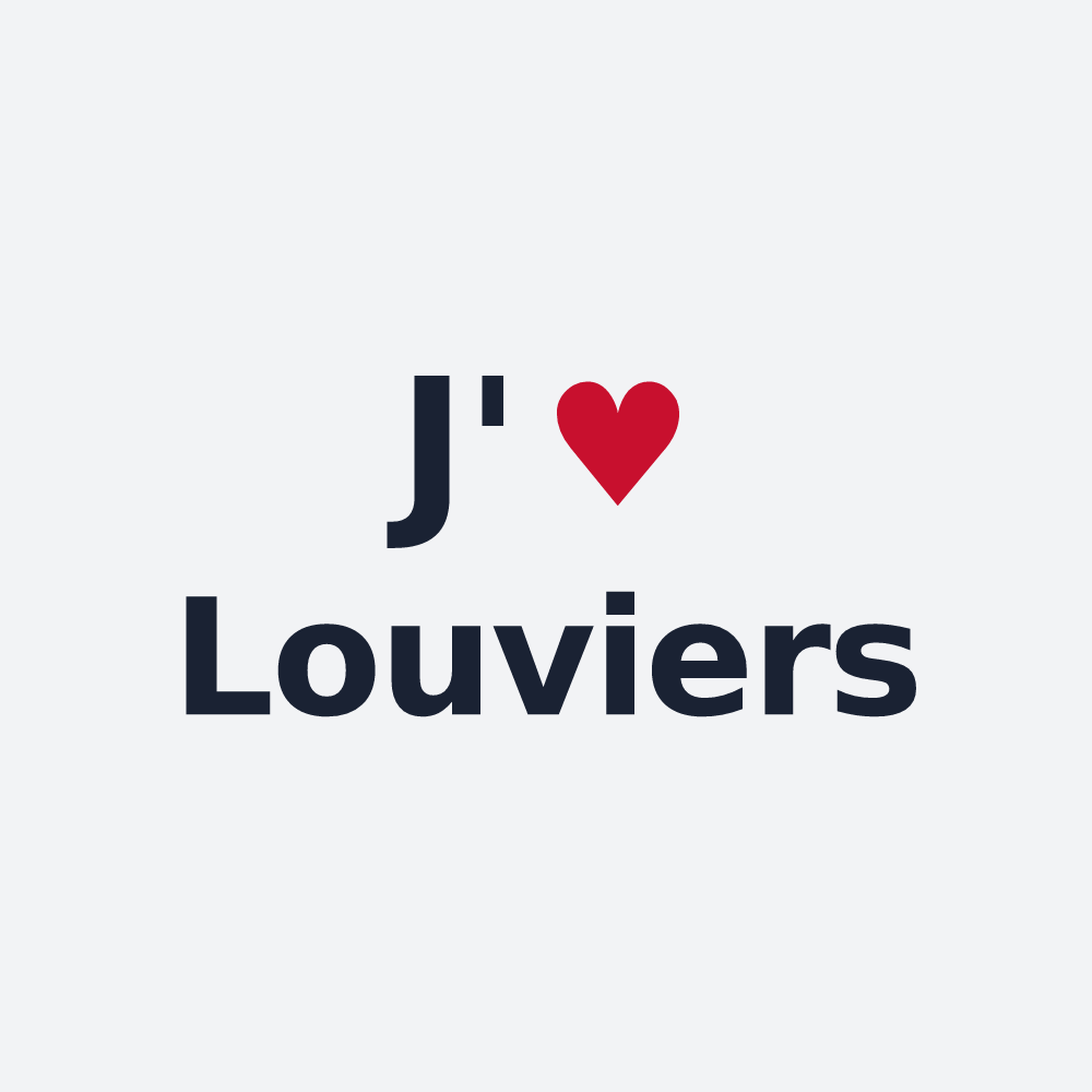 Poster personnalisé Louviers — design J'aime Louviers