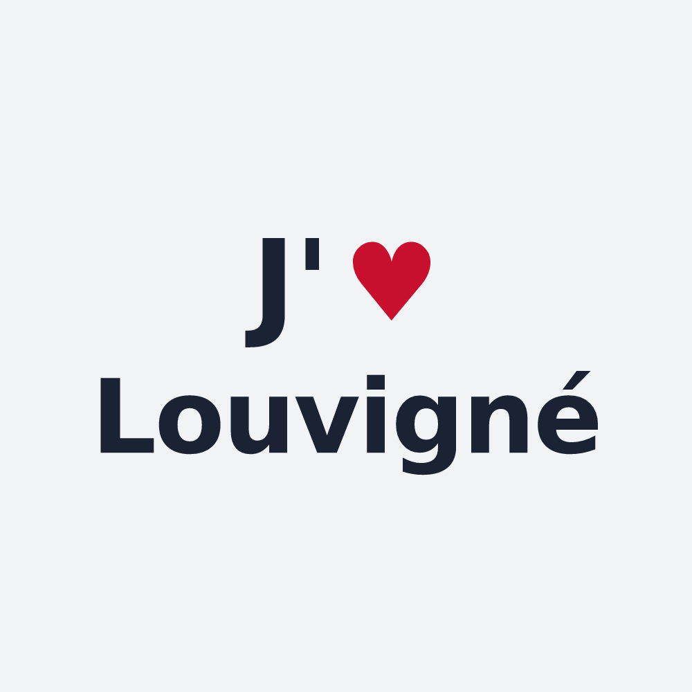 Poster personnalisé Louvigné — design J'aime Louvigné