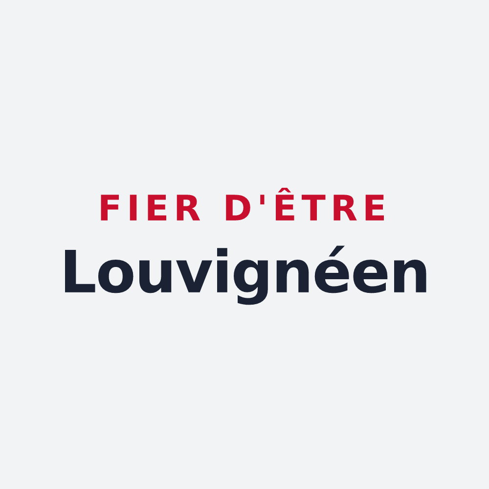 Poster « Fier d'être Louvignéen » — design pour Louvigné