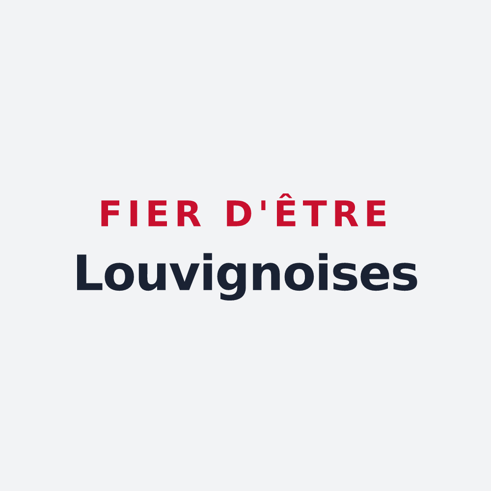 Poster « Fier d'être Louvignoises » — design pour Louvignies-Quesnoy