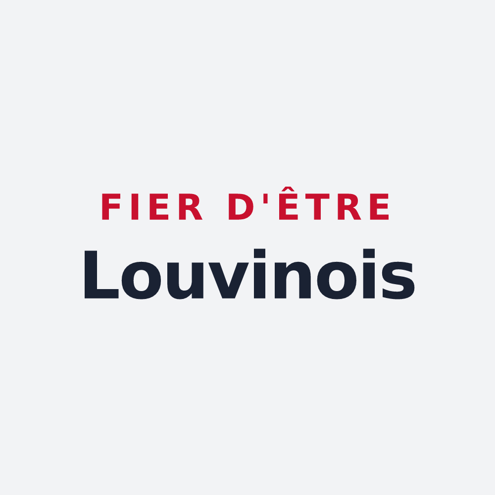 Poster « Fier d'être Louvinois » — design pour Louvigny
