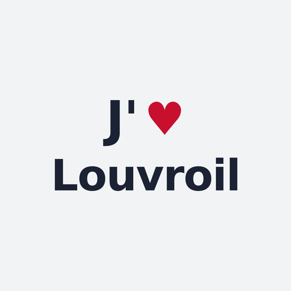 Poster personnalisé Louvroil — design J'aime Louvroil