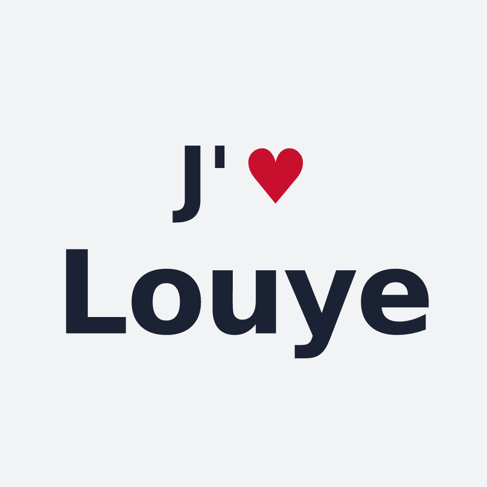 Poster personnalisé Louye — design J'aime Louye