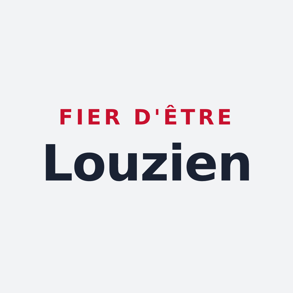 Poster « Fier d'être Louzien » — design pour Louzes