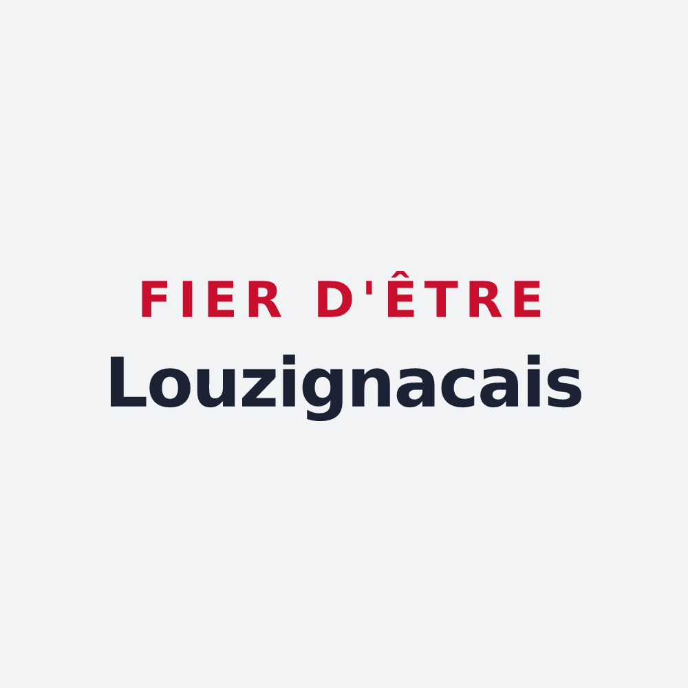 Poster « Fier d'être Louzignacais » — design pour Louzignac