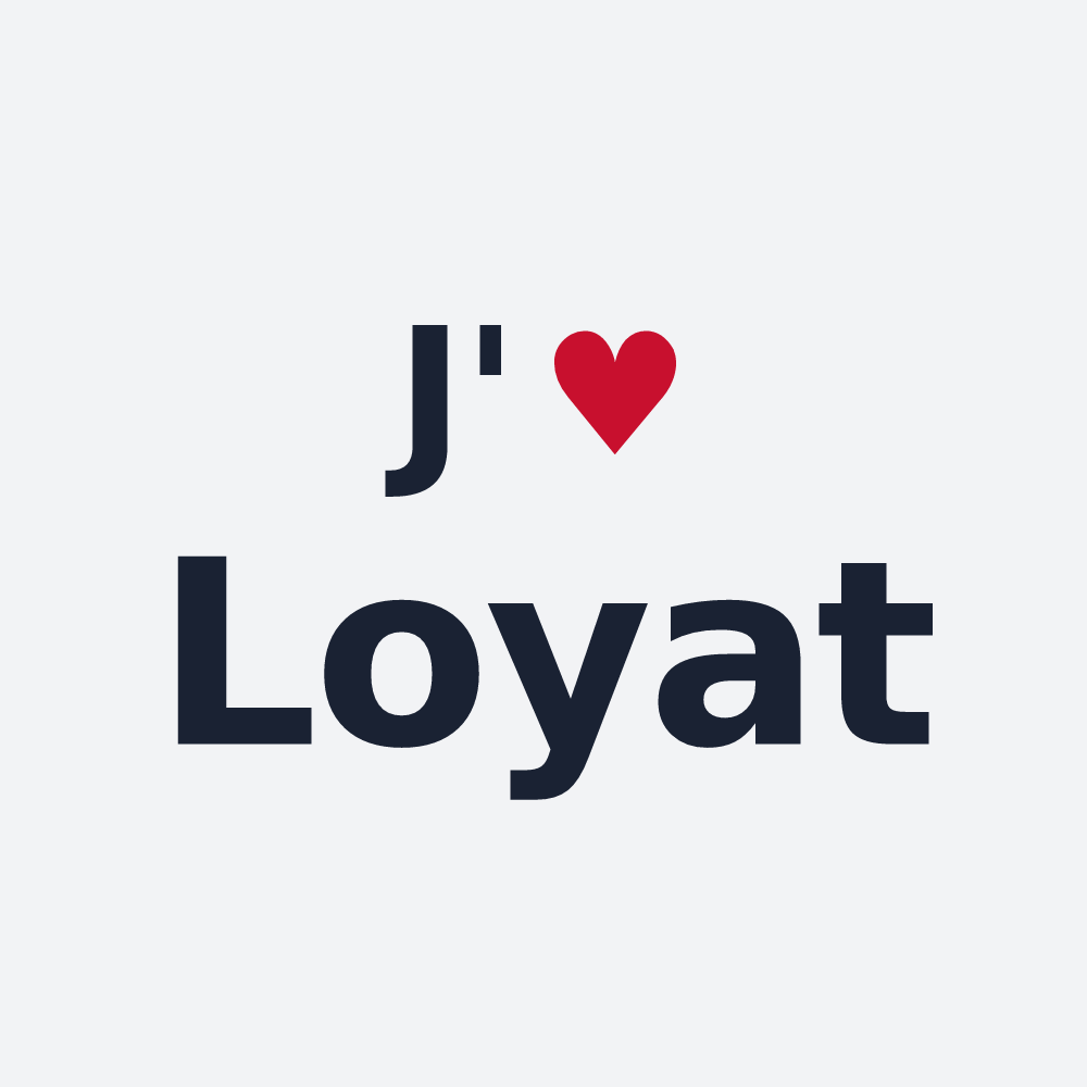 Poster personnalisé Loyat — design J'aime Loyat