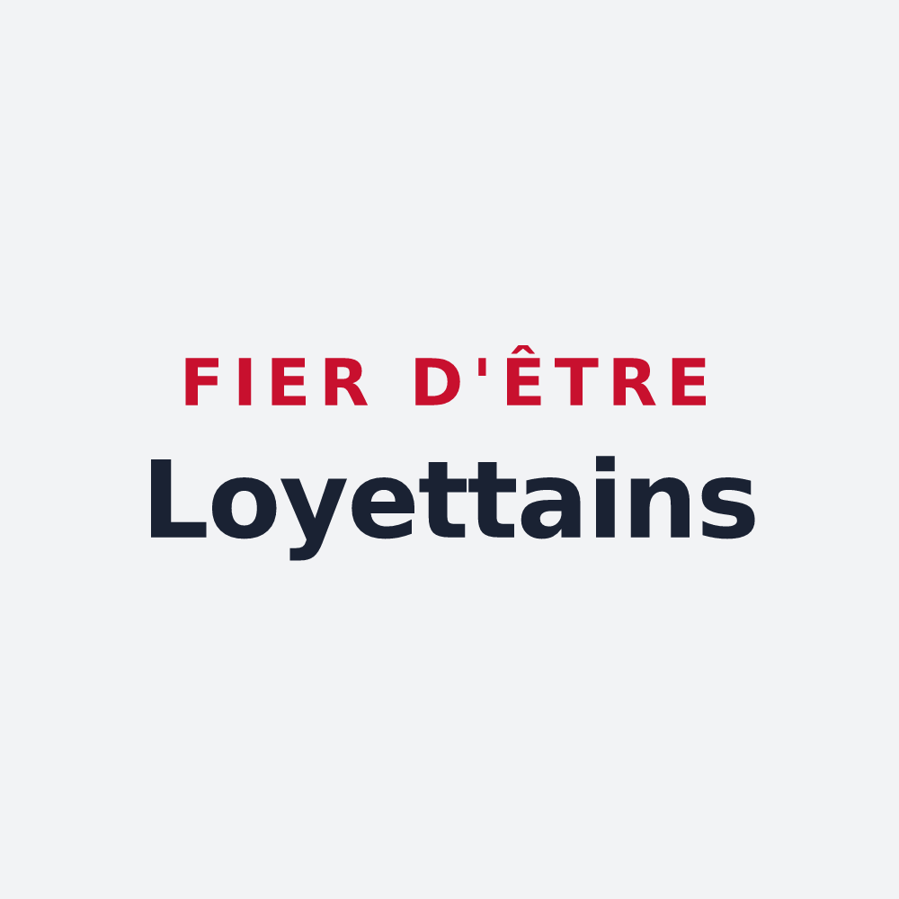 Poster « Fier d'être Loyettains » — design pour Loyettes