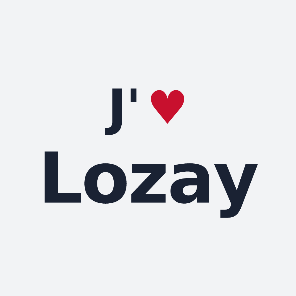 Poster personnalisé Lozay — design J'aime Lozay