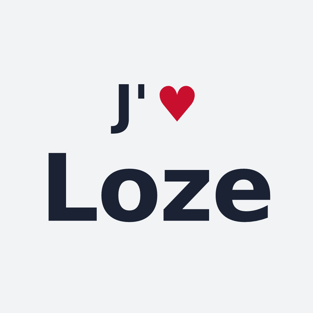 Poster personnalisé Loze — design J'aime Loze
