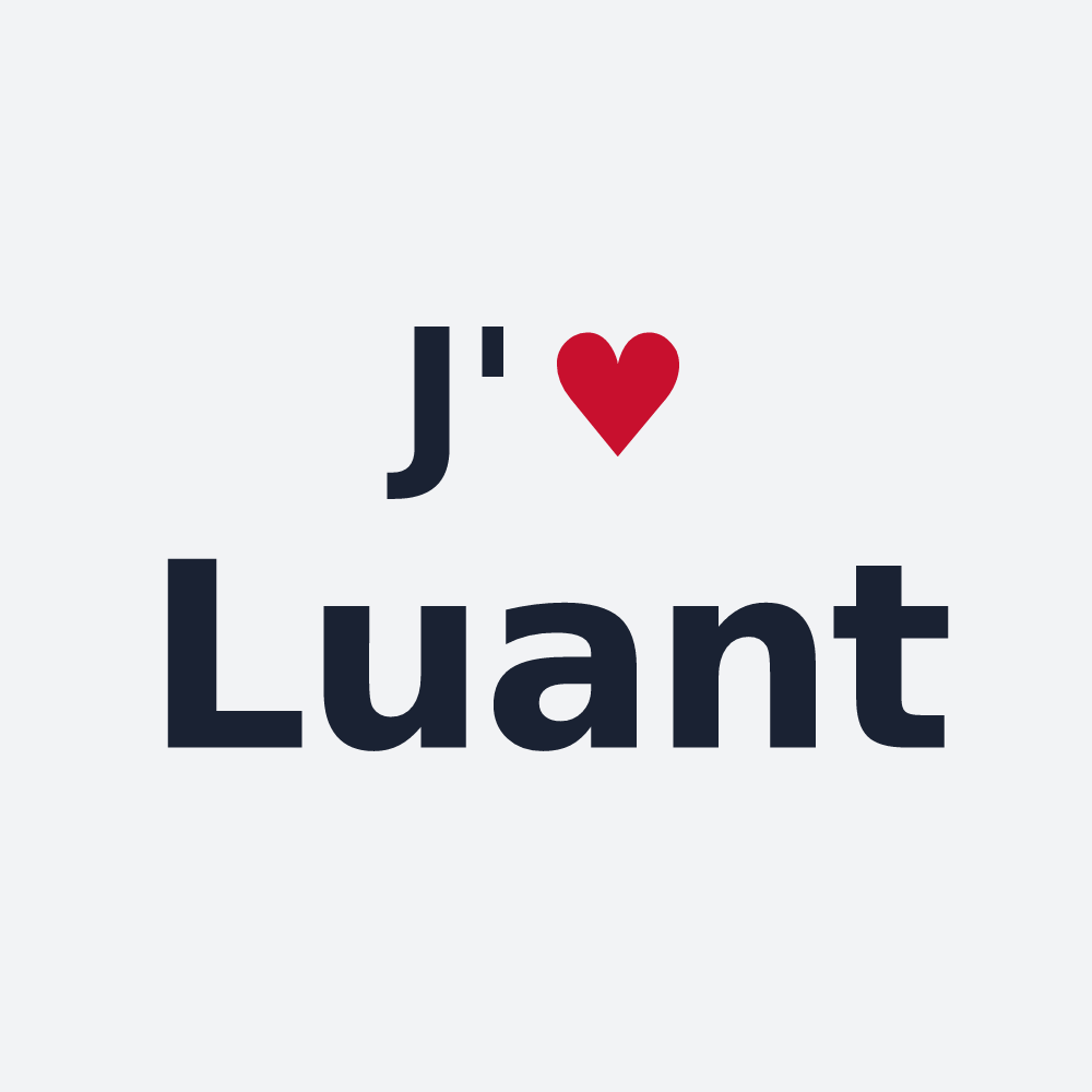 Poster personnalisé Luant — design J'aime Luant
