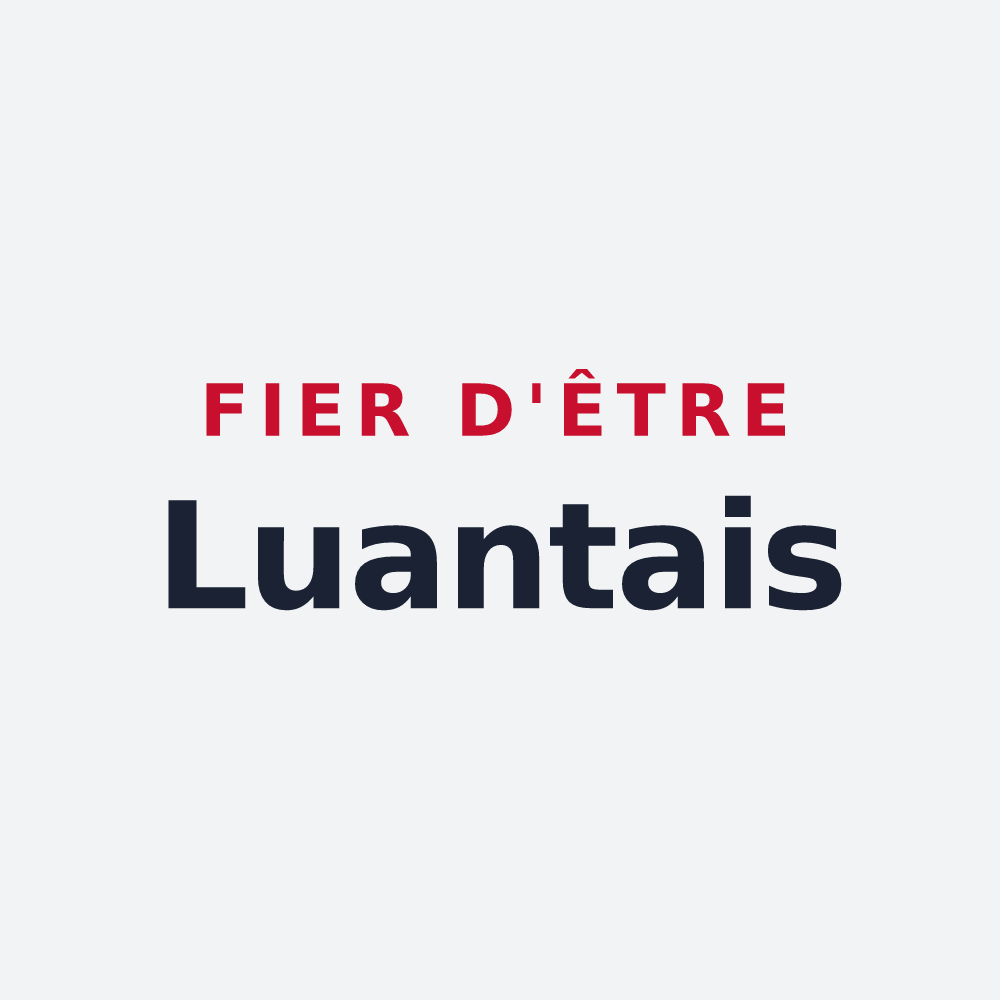 Poster « Fier d'être Luantais » — design pour Luant