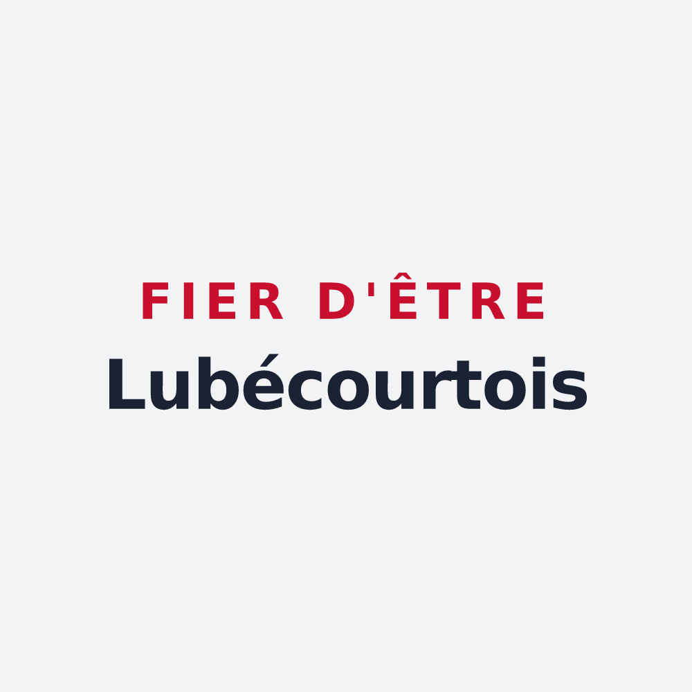 Poster « Fier d'être Lubécourtois » — design pour Lubécourt