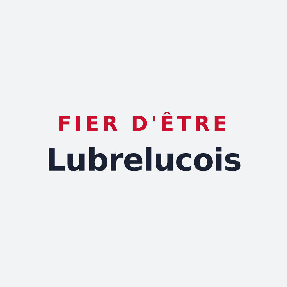 Poster « Fier d'être Lubrelucois » — design pour Lubret-Saint-Luc