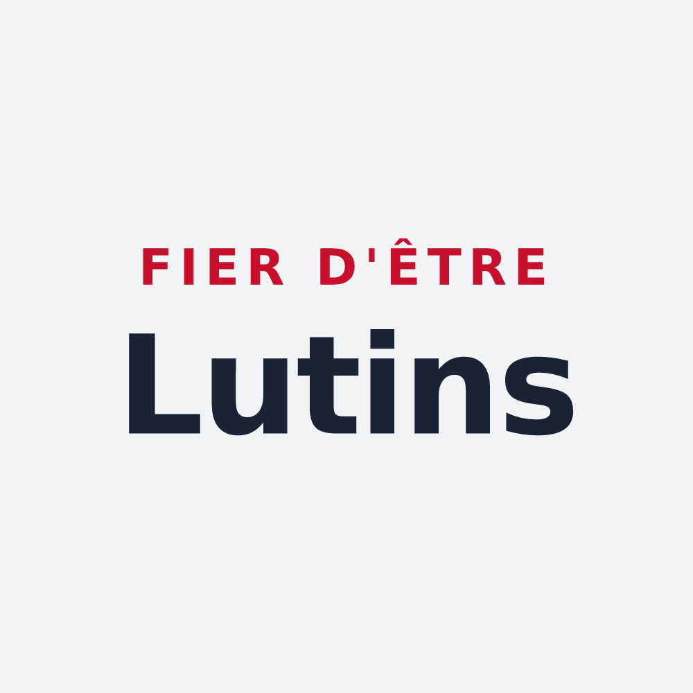Poster « Fier d'être Lutins » — design pour Luc-sur-Mer