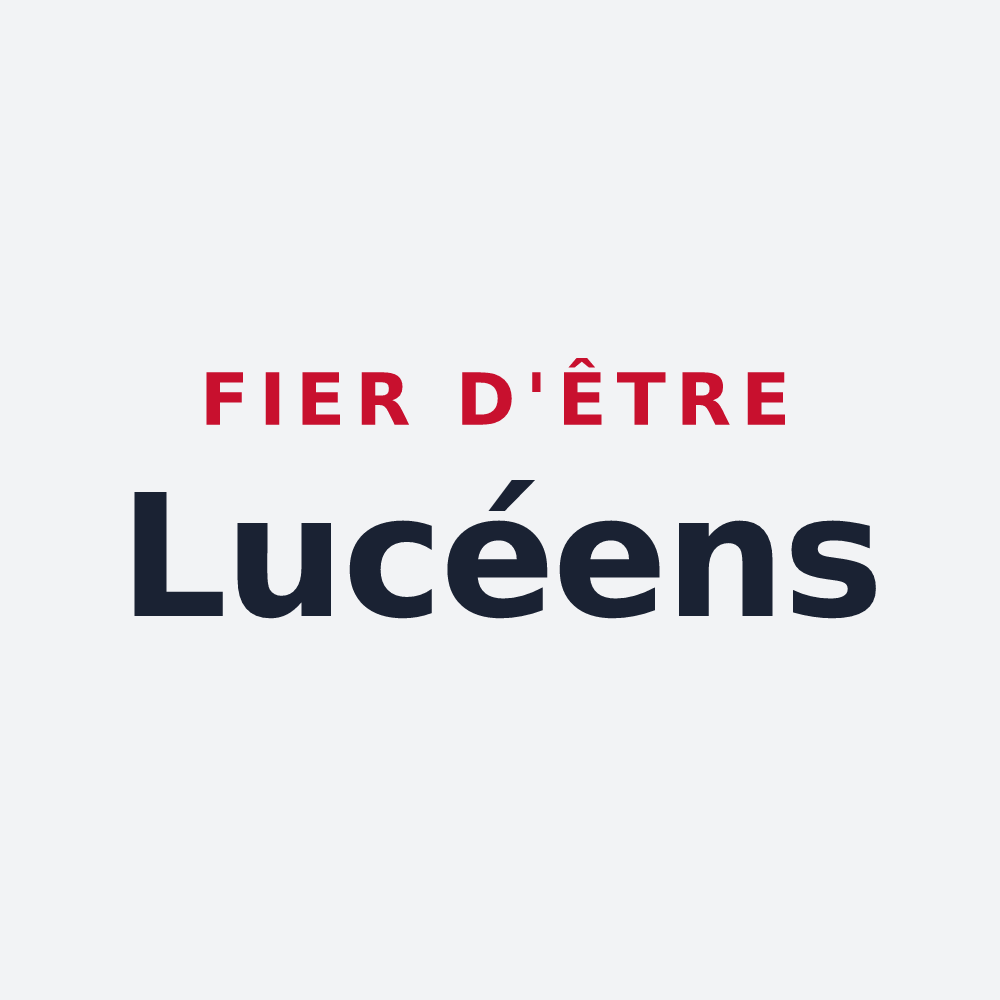Poster « Fier d'être Lucéens » — design pour Luçay-le-Mâle