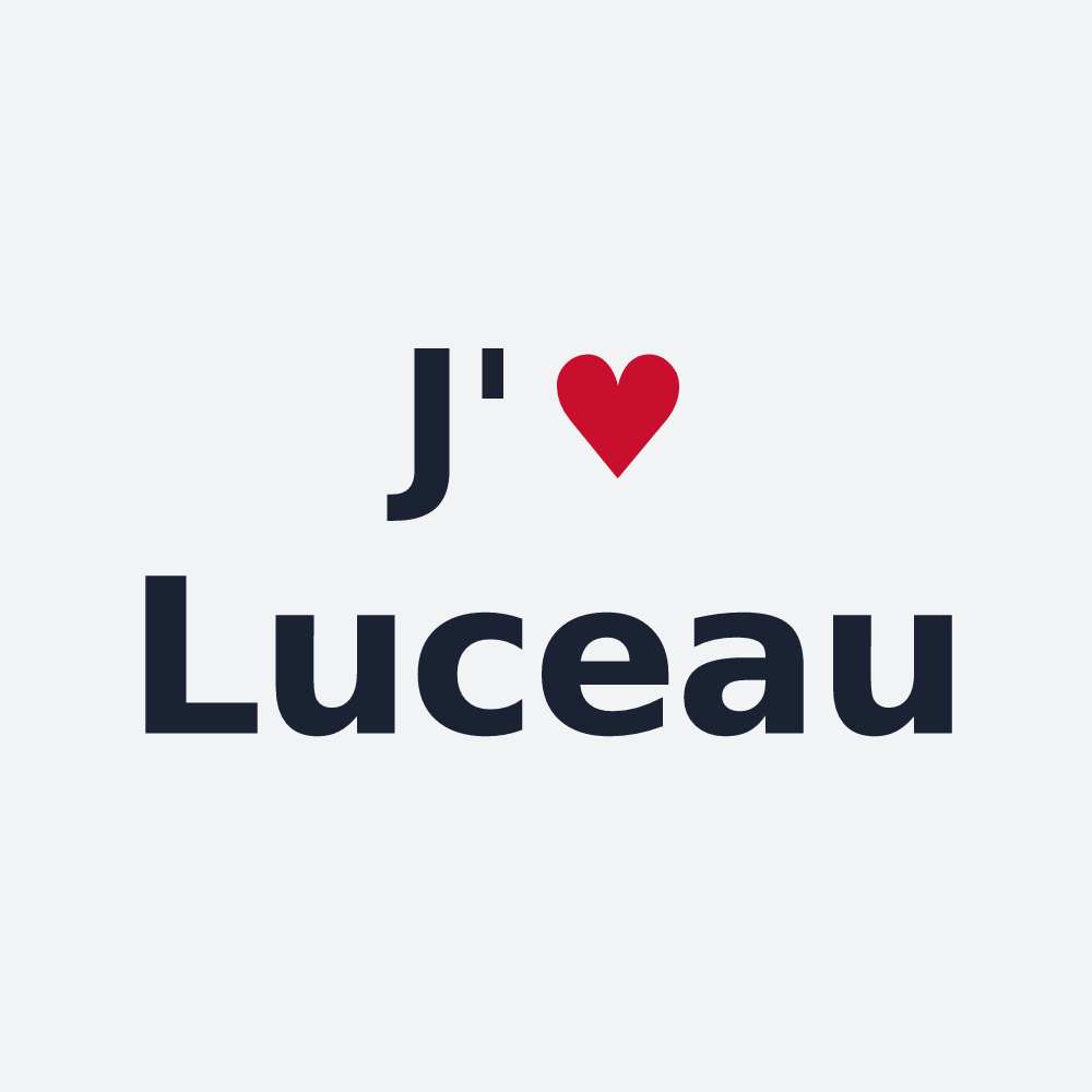 Poster personnalisé Luceau — design J'aime Luceau