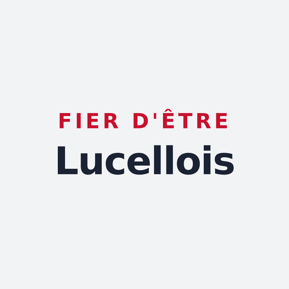 Poster « Fier d'être Lucellois » — design pour Lucelle