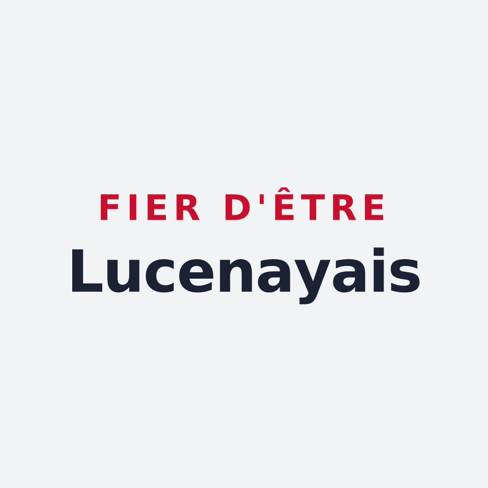Poster « Fier d'être Lucenayais » — design pour Lucenay-lès-Aix