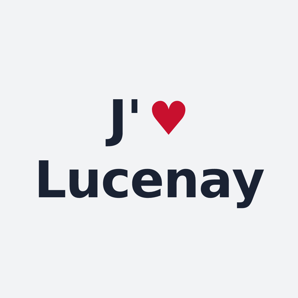 Poster personnalisé Lucenay — design J'aime Lucenay