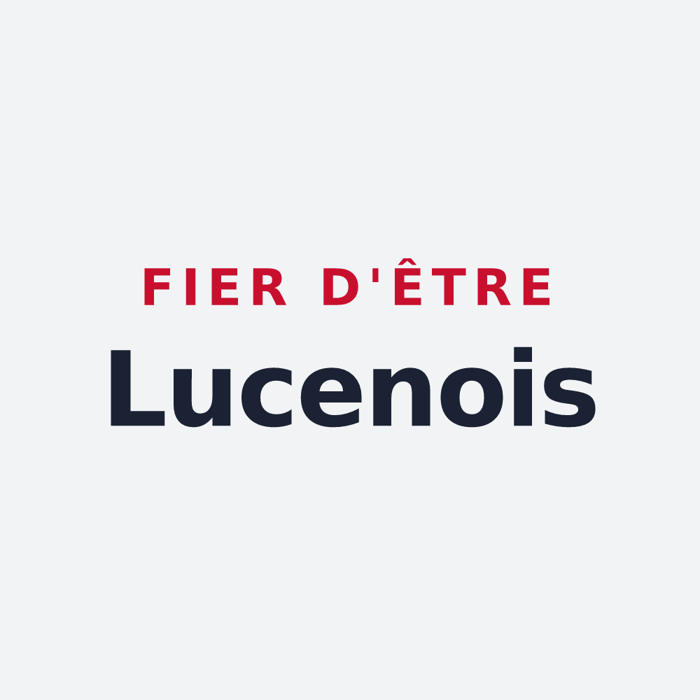 Poster « Fier d'être Lucenois » — design pour Lucenay