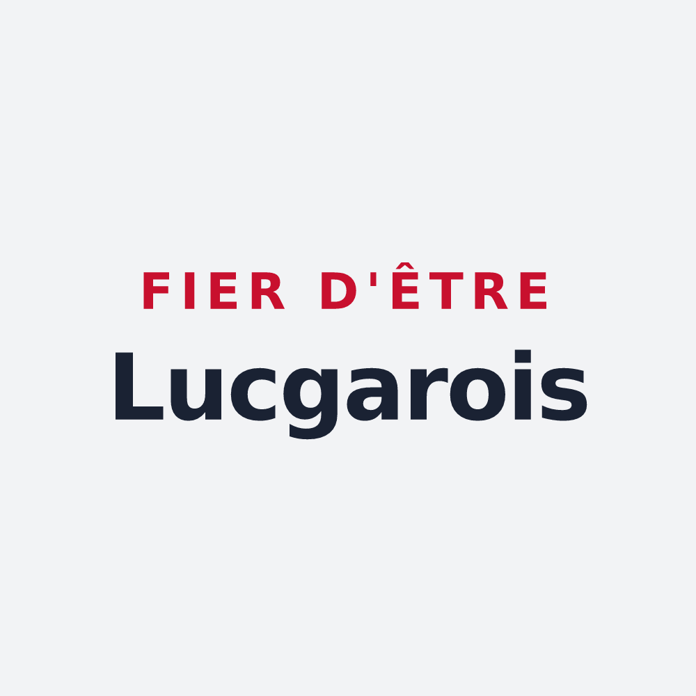 Poster « Fier d'être Lucgarois » — design pour Lucgarier