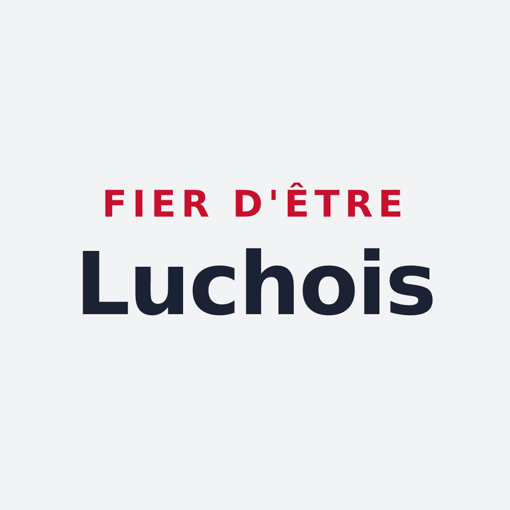 Poster « Fier d'être Luchois » — design pour Luché-Pringé