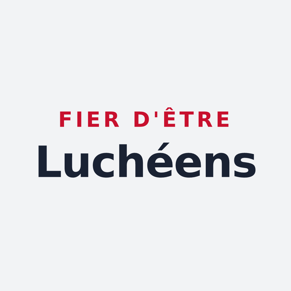 Poster « Fier d'être Luchéens » — design pour Lucheux