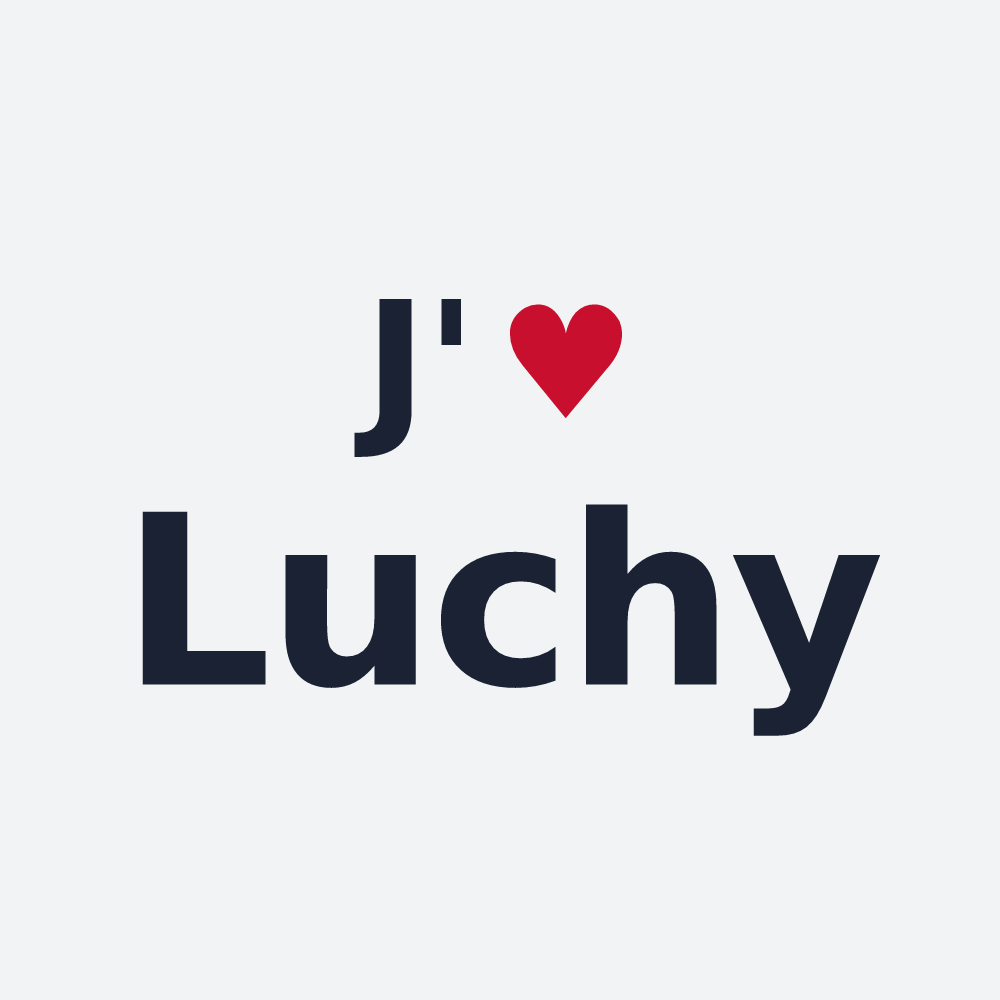 Poster personnalisé Luchy — design J'aime Luchy