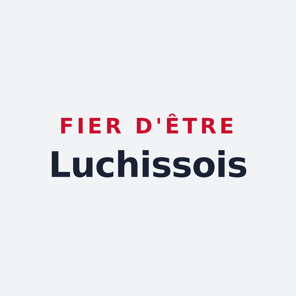 Poster « Fier d'être Luchissois » — design pour Luchy