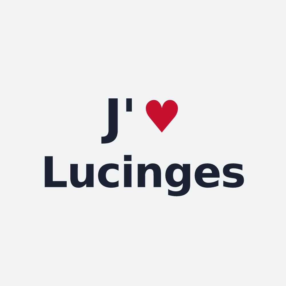Poster personnalisé Lucinges — design J'aime Lucinges
