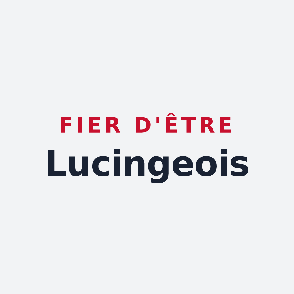 Poster « Fier d'être Lucingeois » — design pour Lucinges