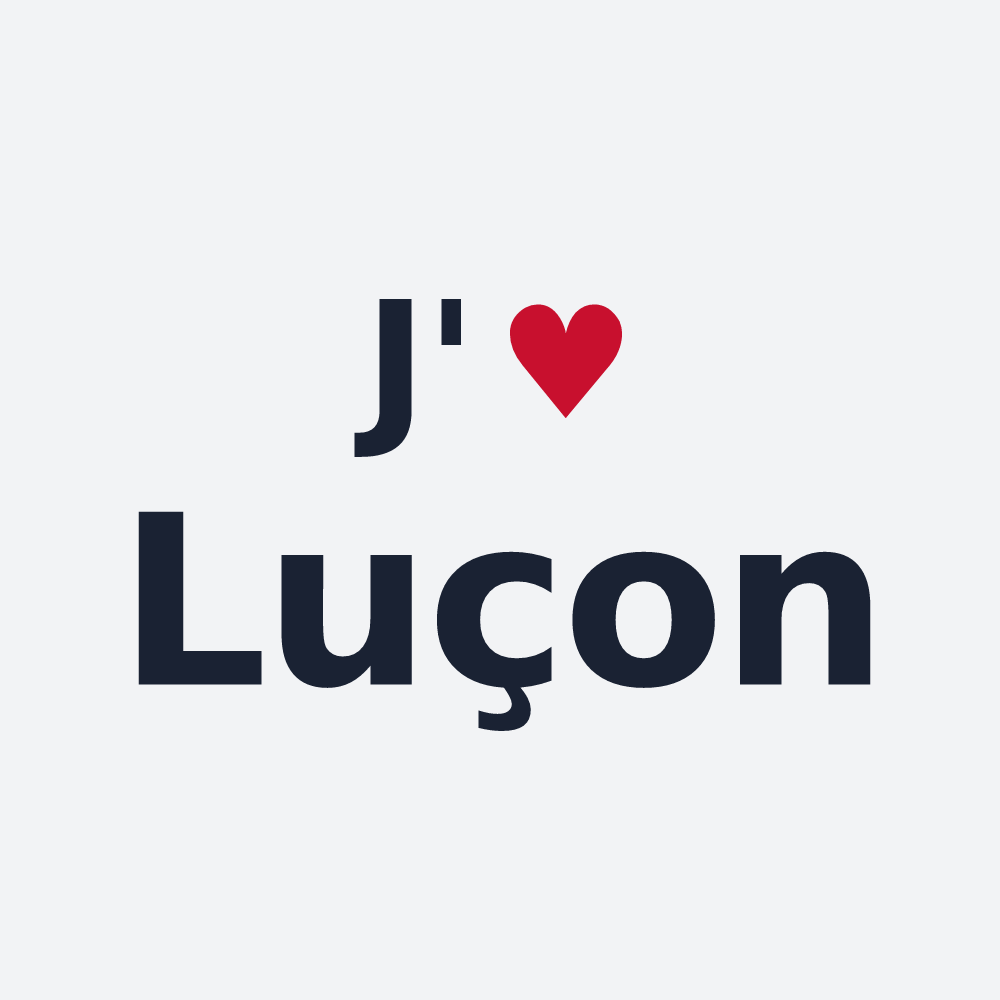 Poster personnalisé Luçon — design J'aime Luçon
