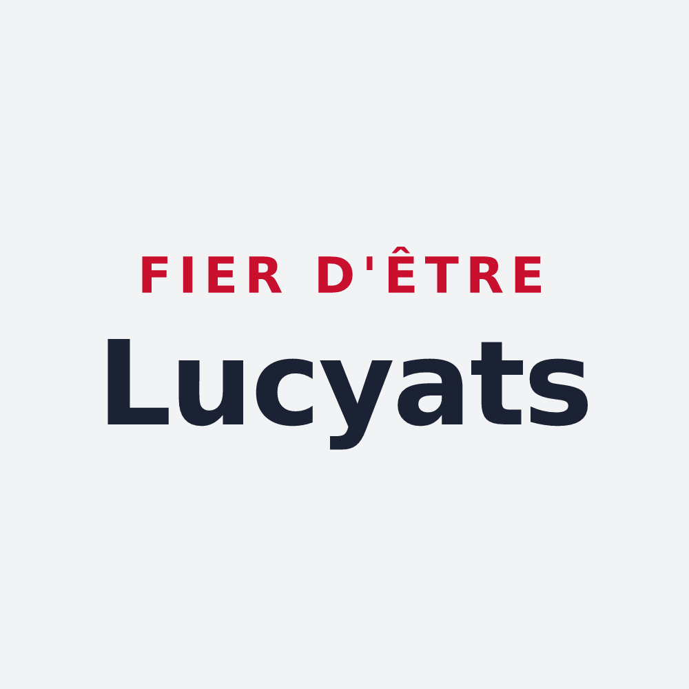 Poster « Fier d'être Lucyats » — design pour Lucy-sur-Cure